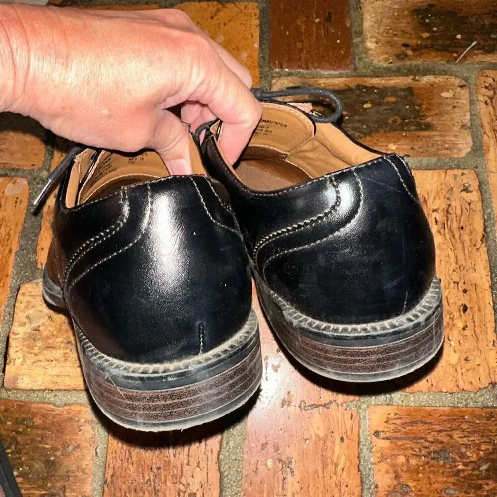 George Black Leather Oxford Dress Shoes